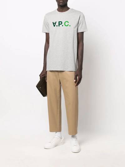 A.P.C. VPC flocked-logo T-shirt outlook