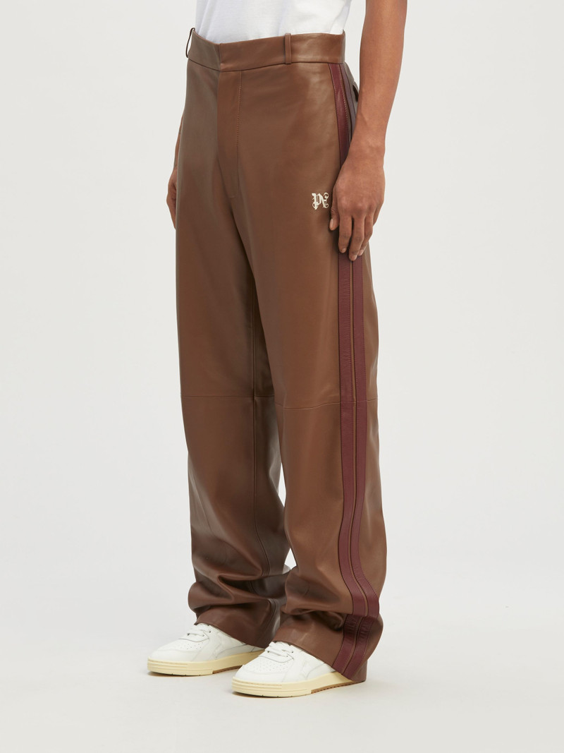 Monogram Leather Track Pants 4