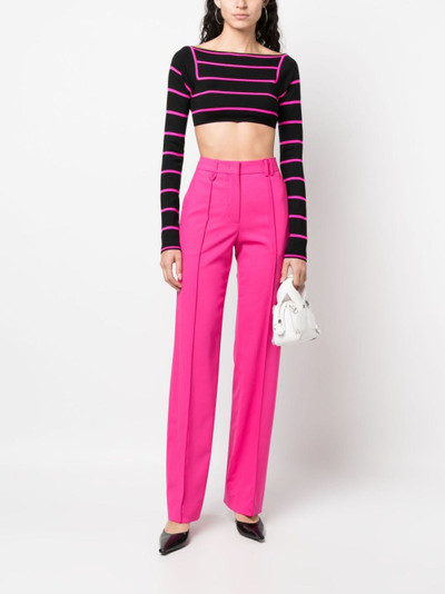 PUCCI stripe-jacquard wool cropped top outlook