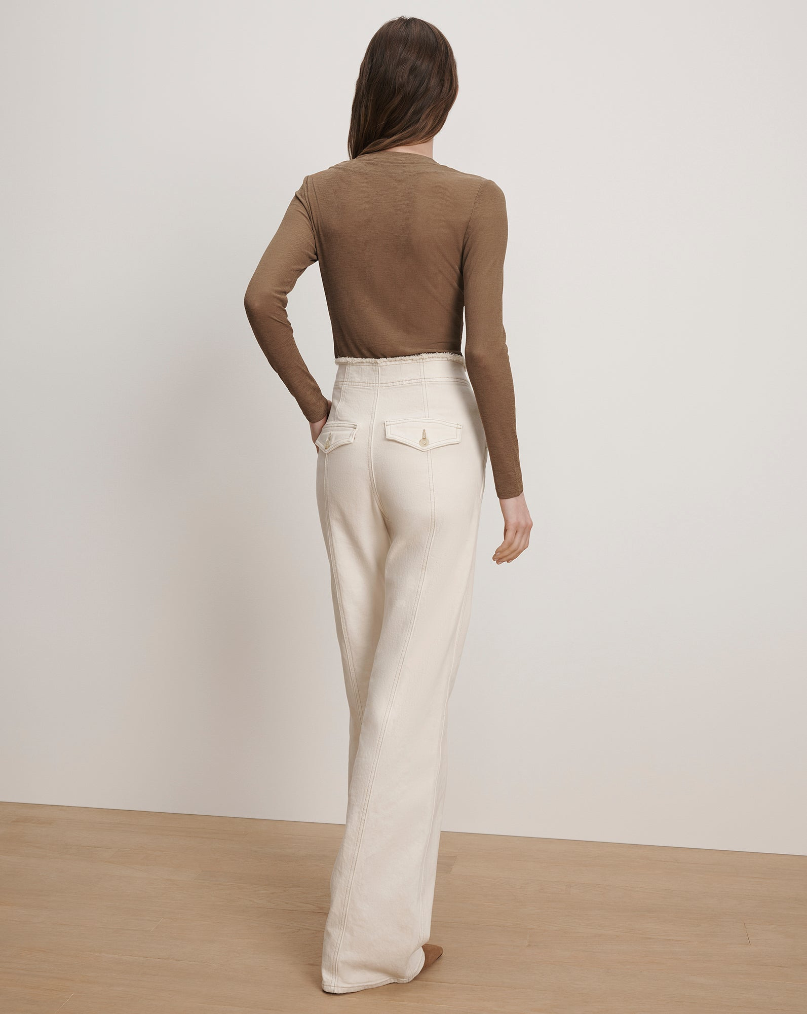 NEITA RIBBED CREWNECK TOP - 5