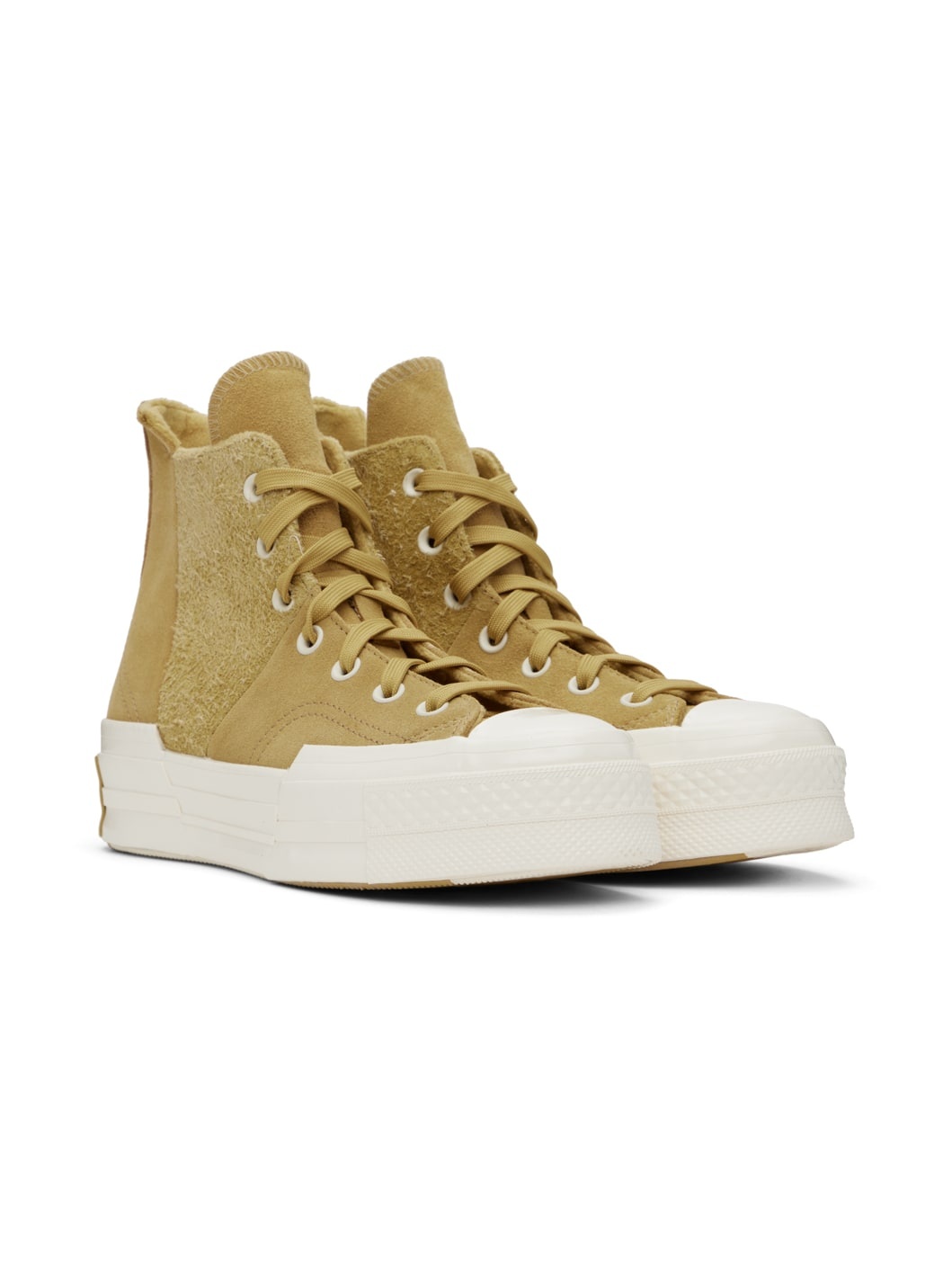 Beige Chuck 70 Plus Suede Sneakers - 4