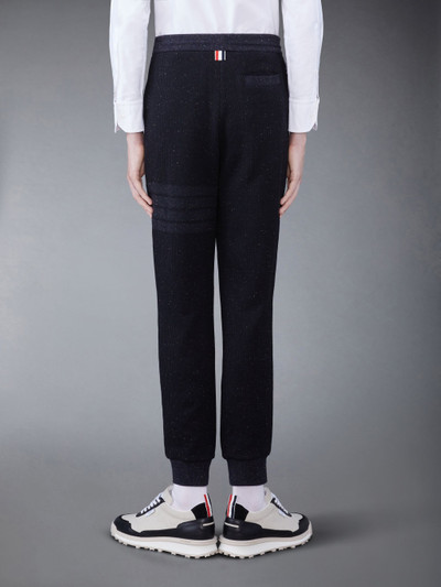 Thom Browne flecked knitted track pants outlook