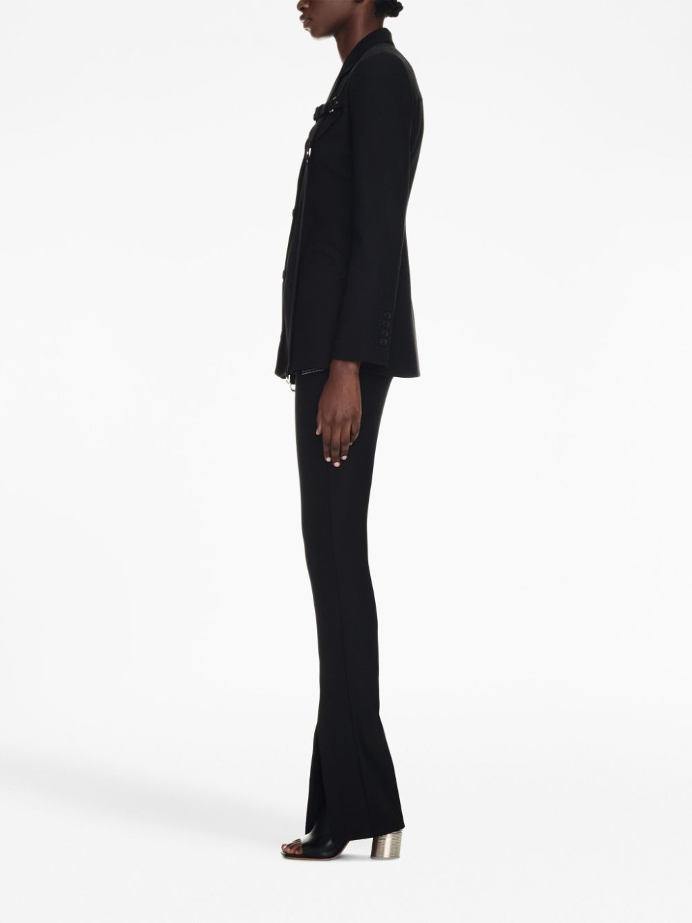 Cargo buckle-strap single-breasted jacket - 3