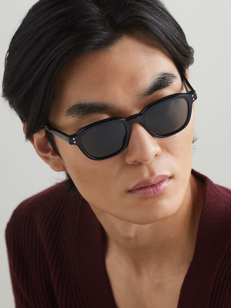 GUCCI D-Frame Recycled-Acetate Sunglasses Black outlook