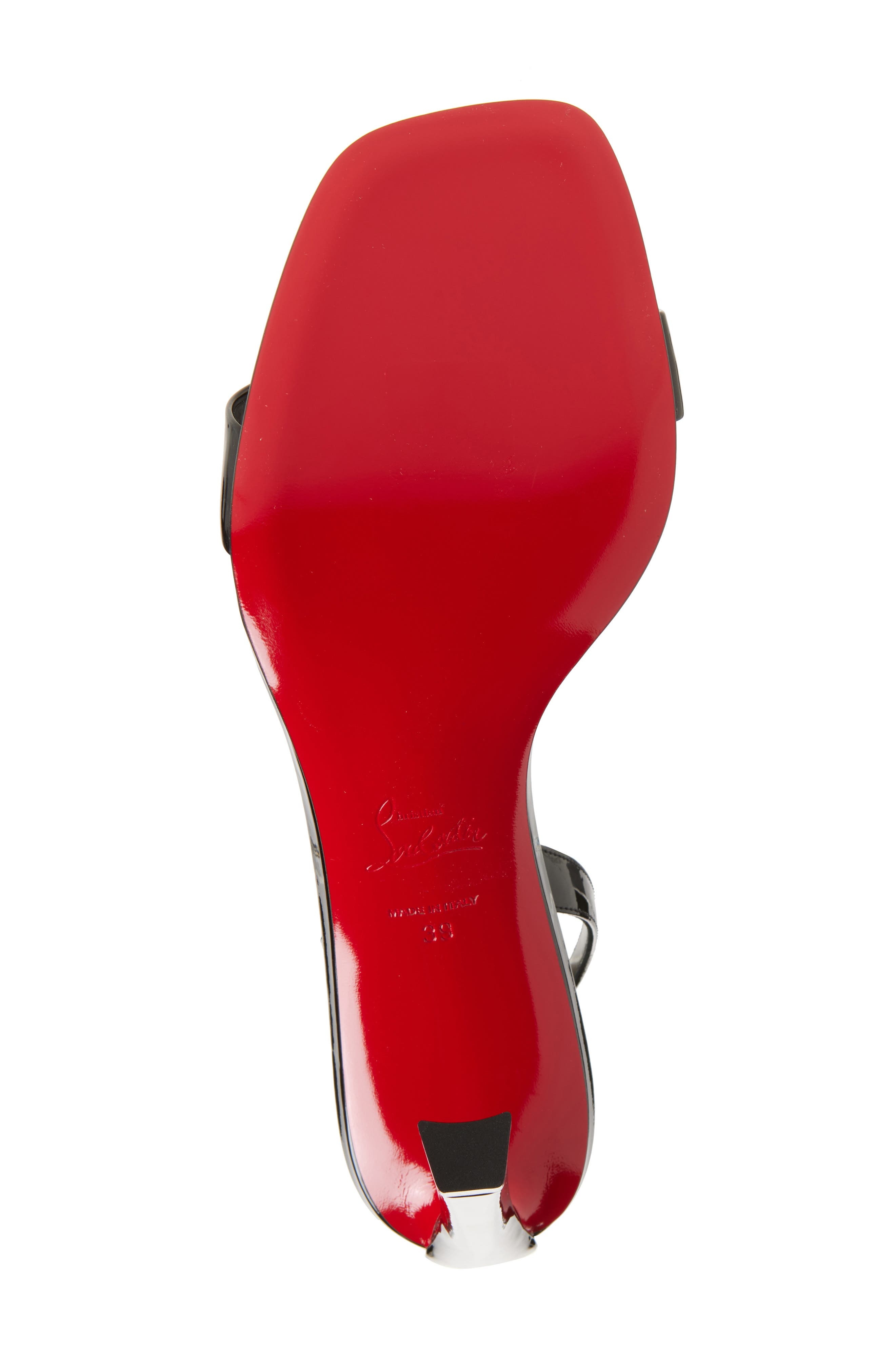 Christian Louboutin Condora Patent Leather Slingback Sandal (Women) in Black at Nordstrom - 6
