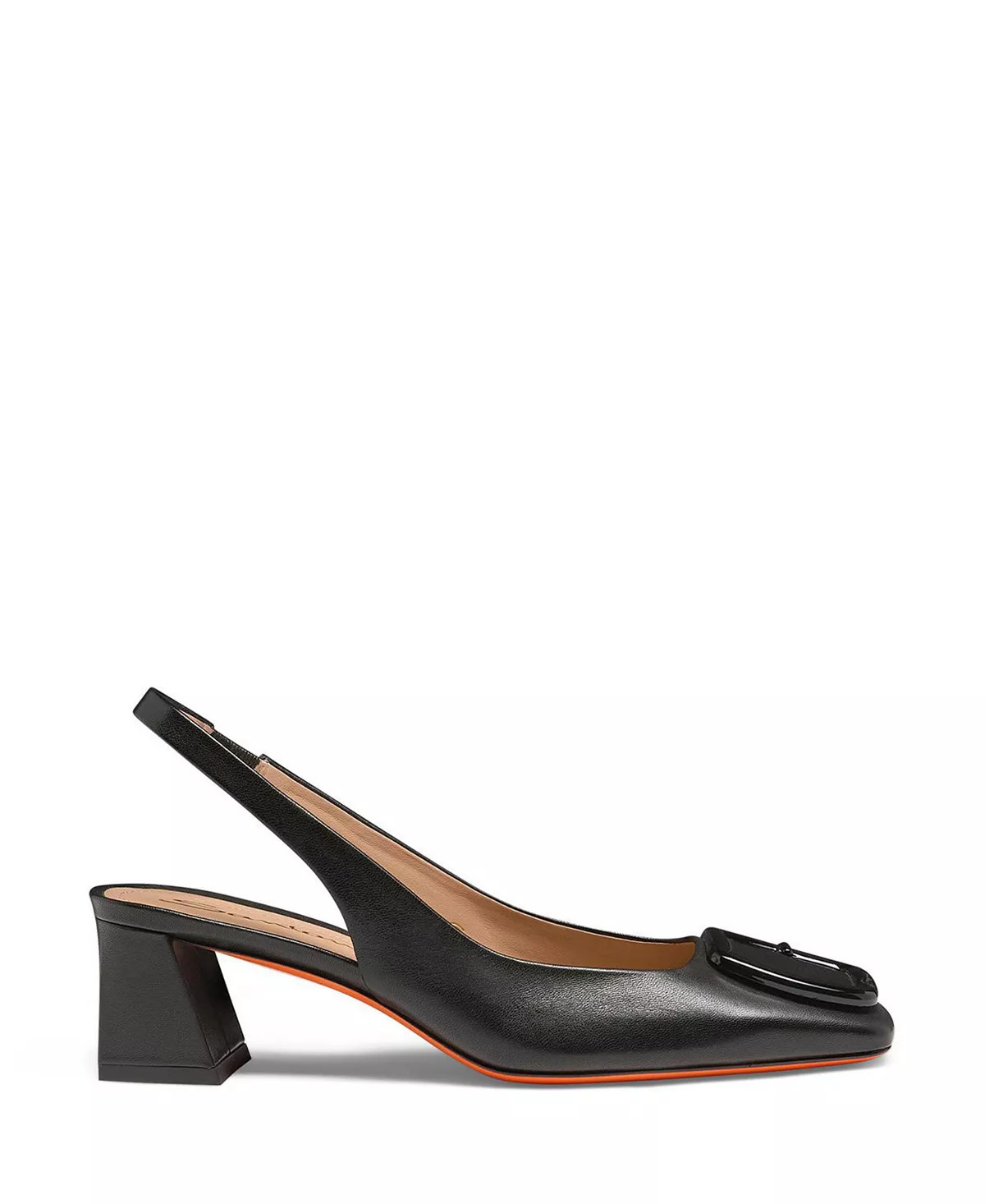 Women's Leather Mid-Heel Slingback - 2