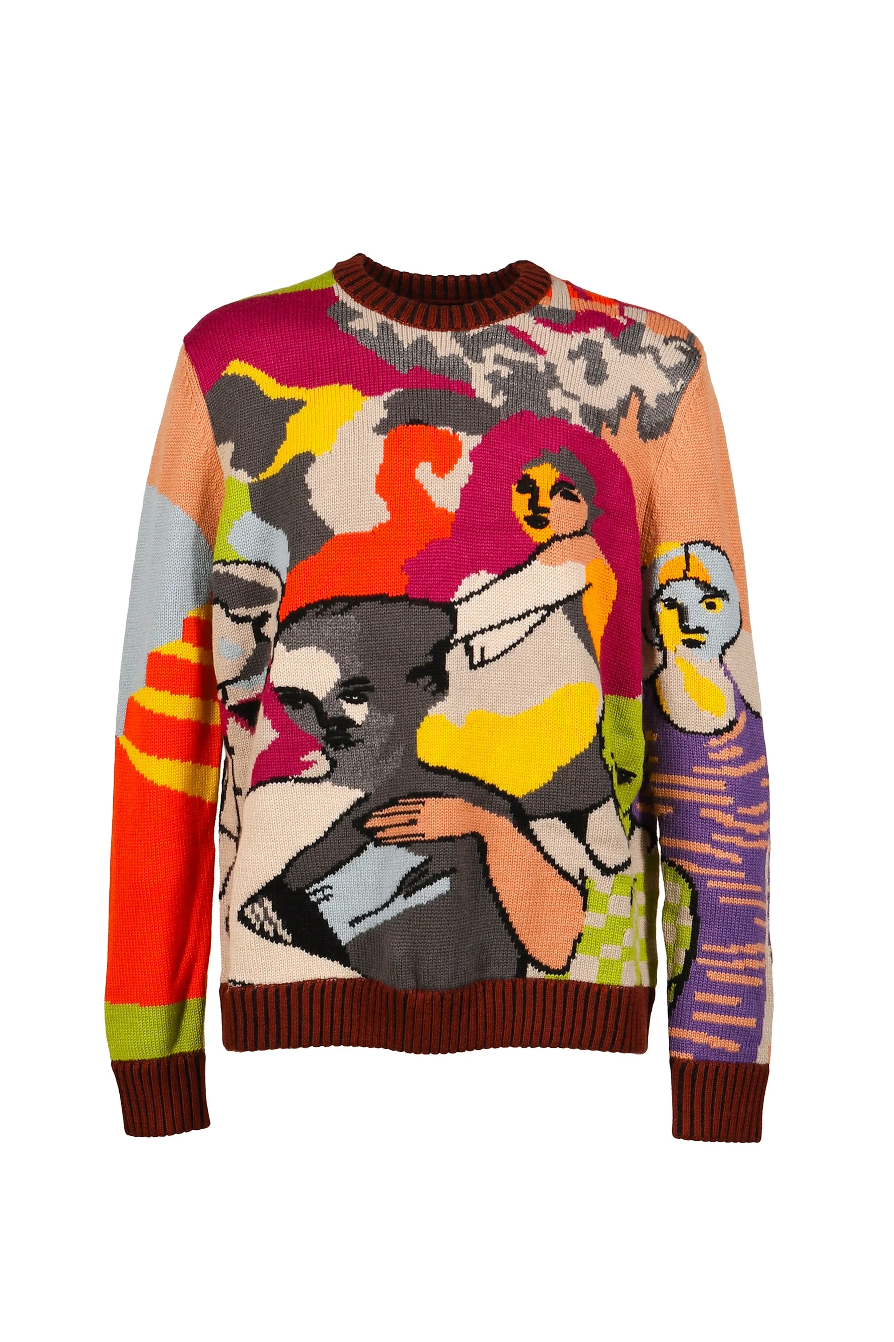 TWO STEP HAND EMBRIODERD SWEATER / MULTI - 1