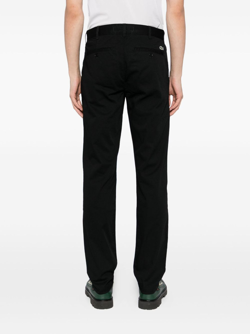 logo-appliqué chino pants 4