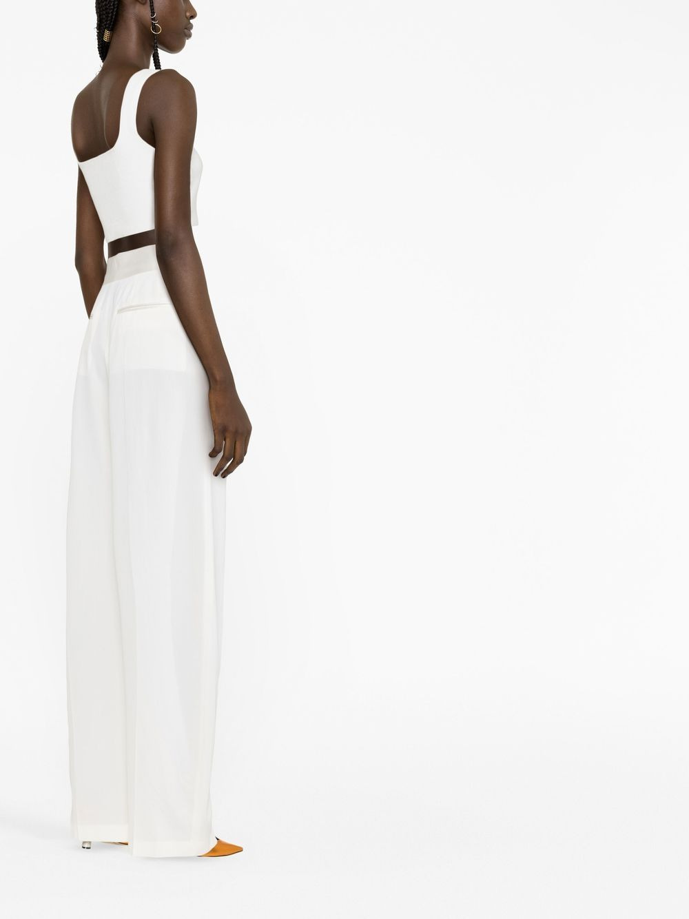 silk tapered trousers - 3