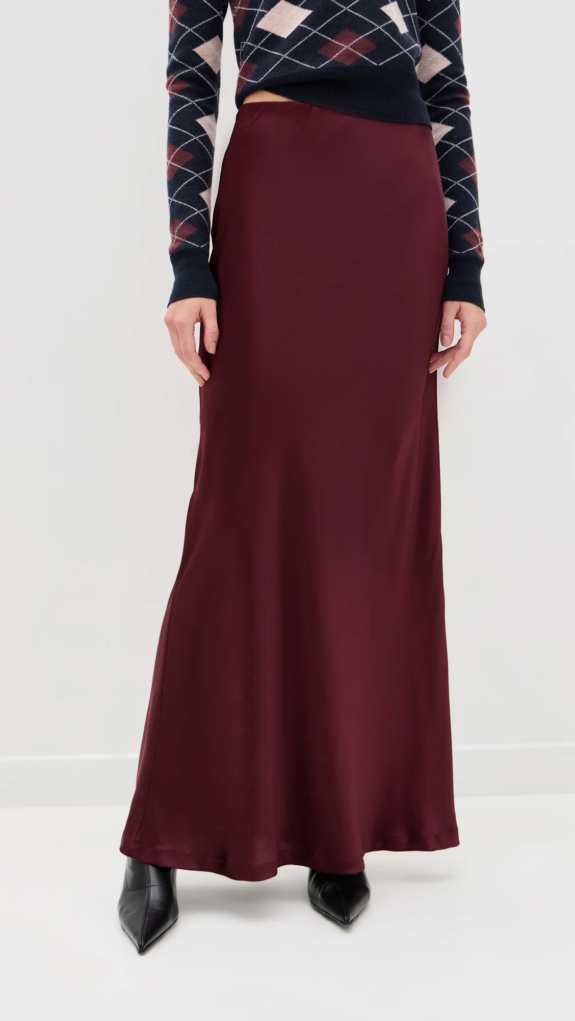 Silk Full Length Skirt - 1