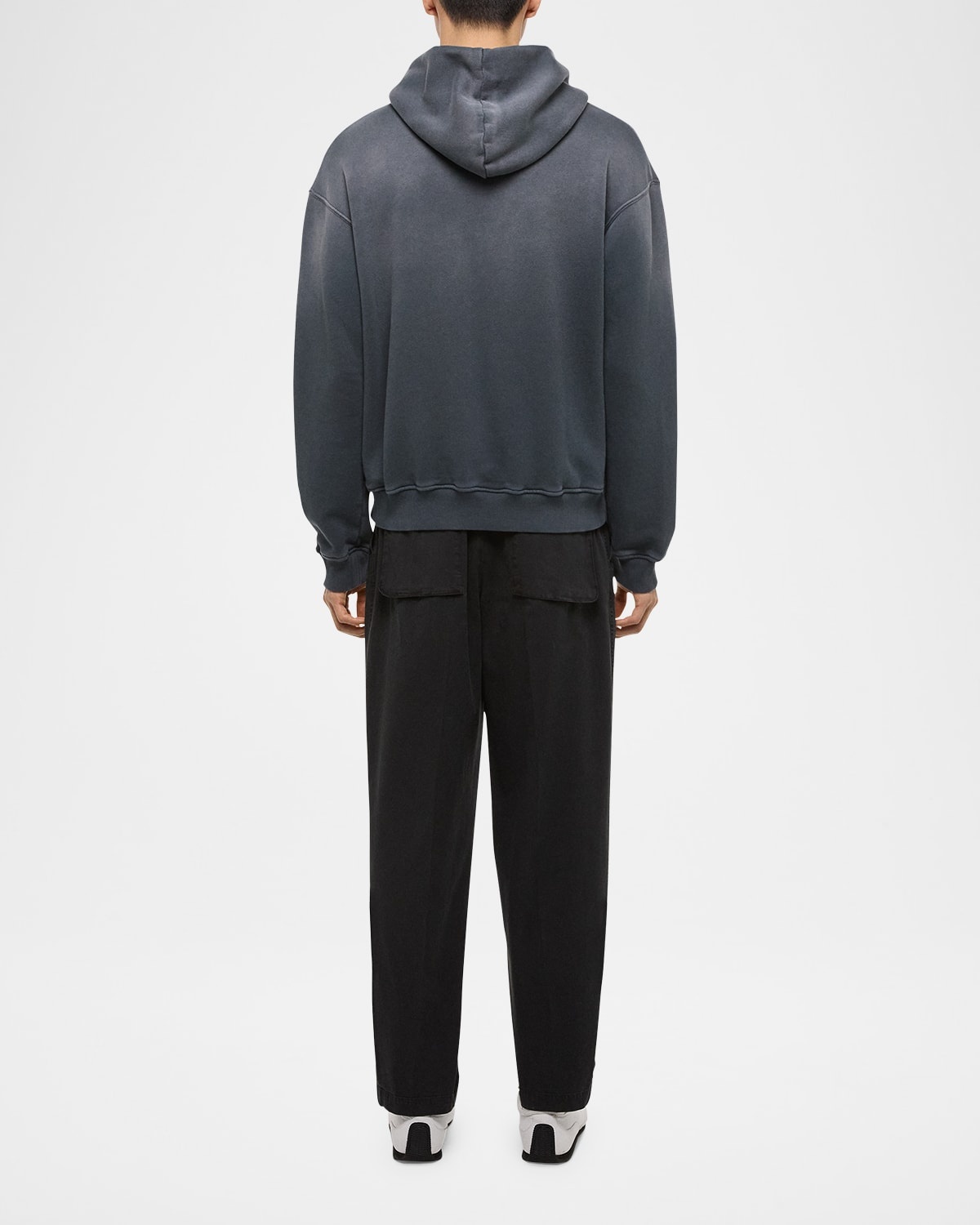 Men's Faded Logo Print Hoodie - 3