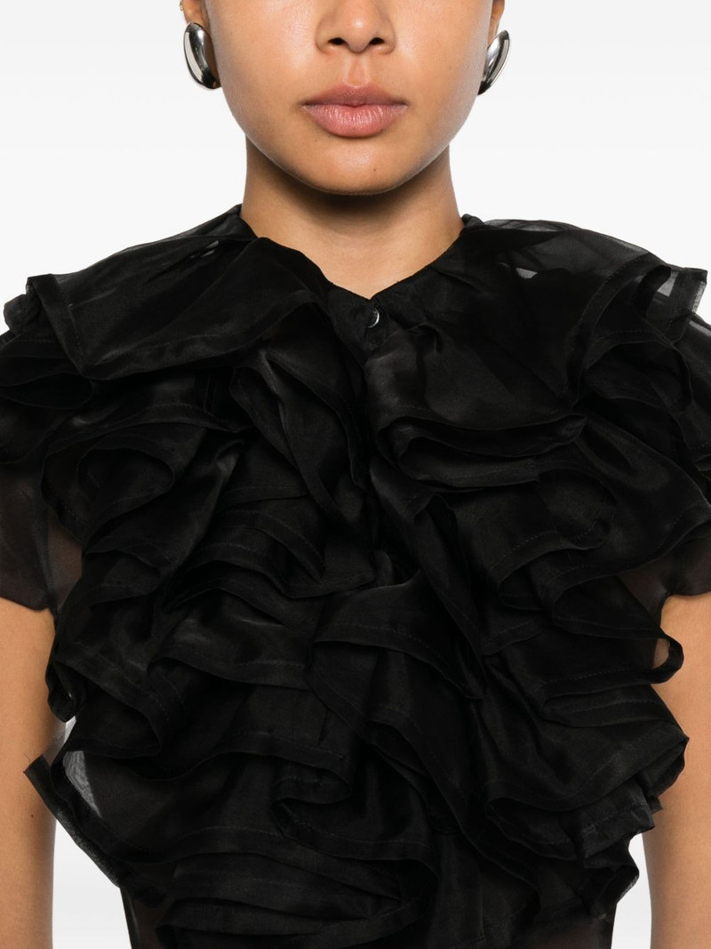 jabot-detail ruffled blouse 5