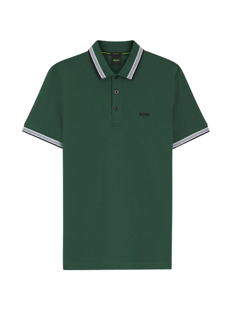 striped collar polo shirt 1