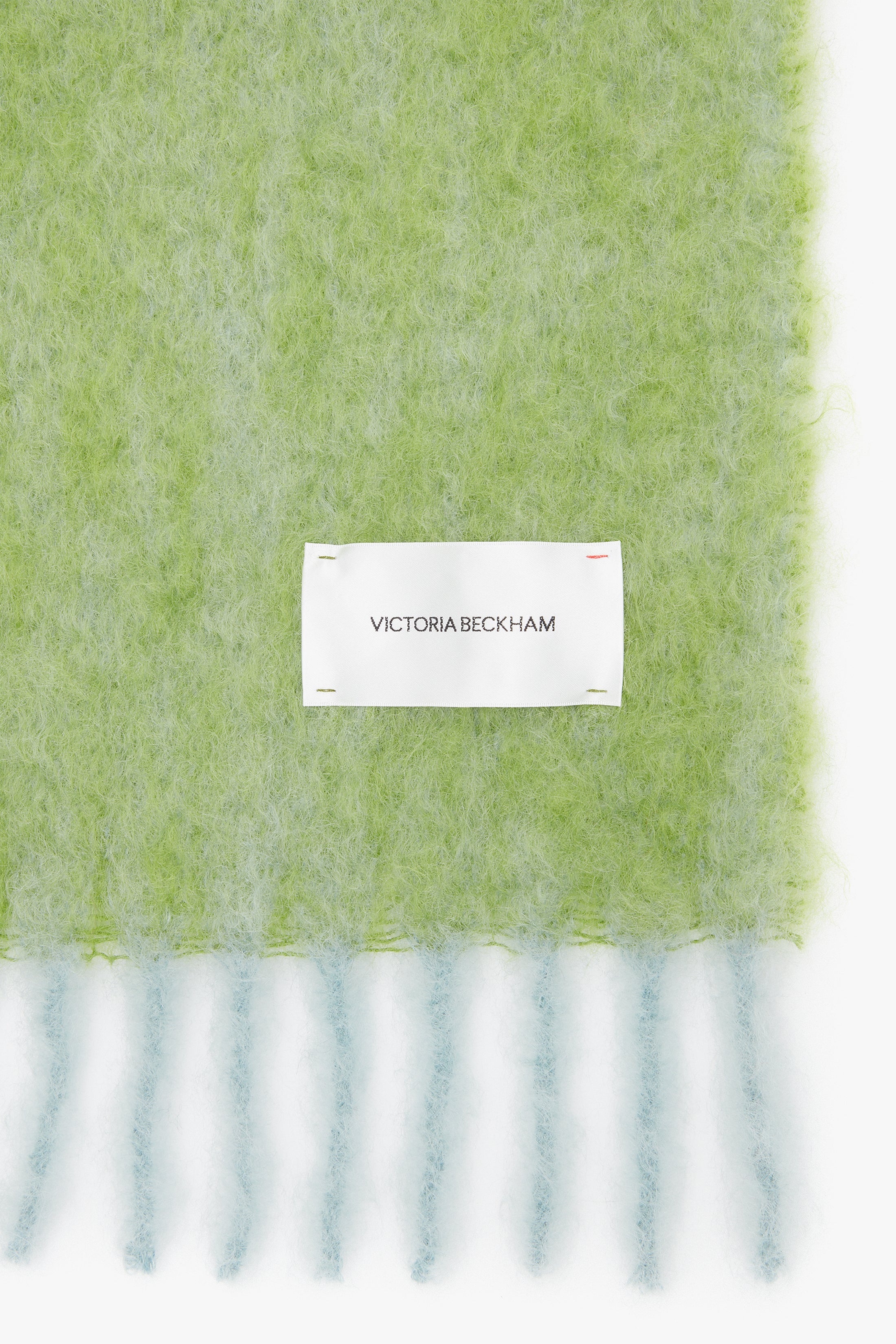 EXCLUSIVE Mohair Scarf In Apple Green - 2