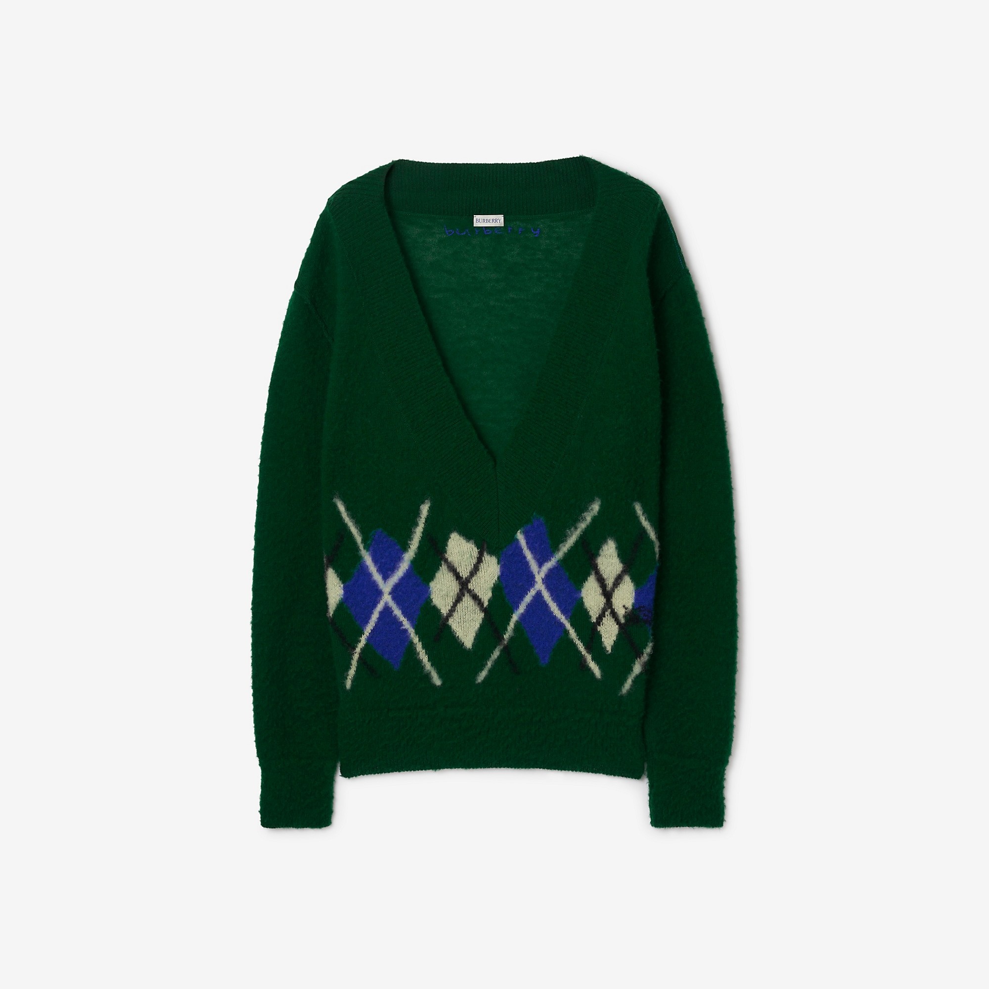 Argyle Wool Sweater - 1