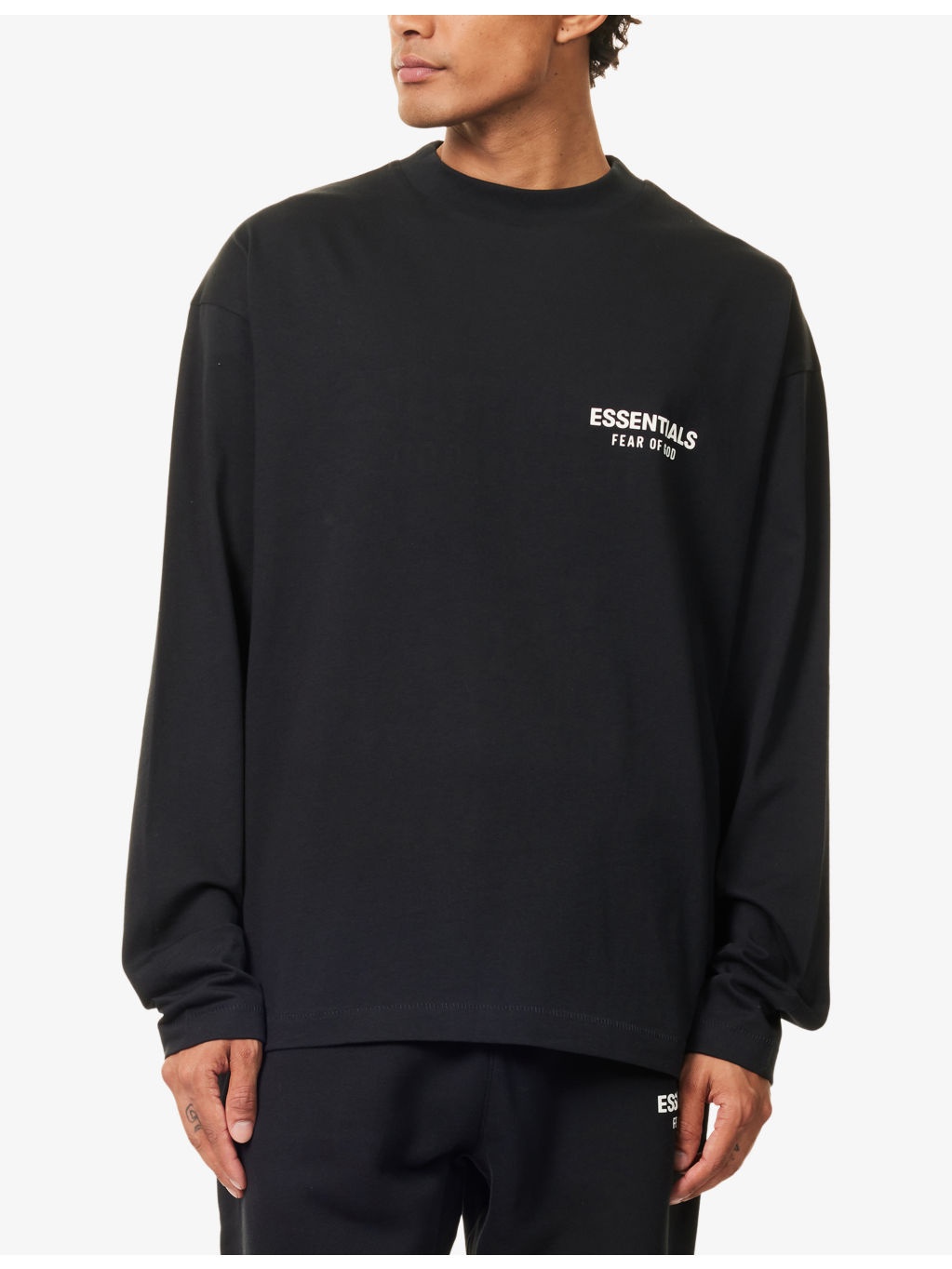 Logo-Embellished Long-Sleeve Cotton T-Shirt - 3