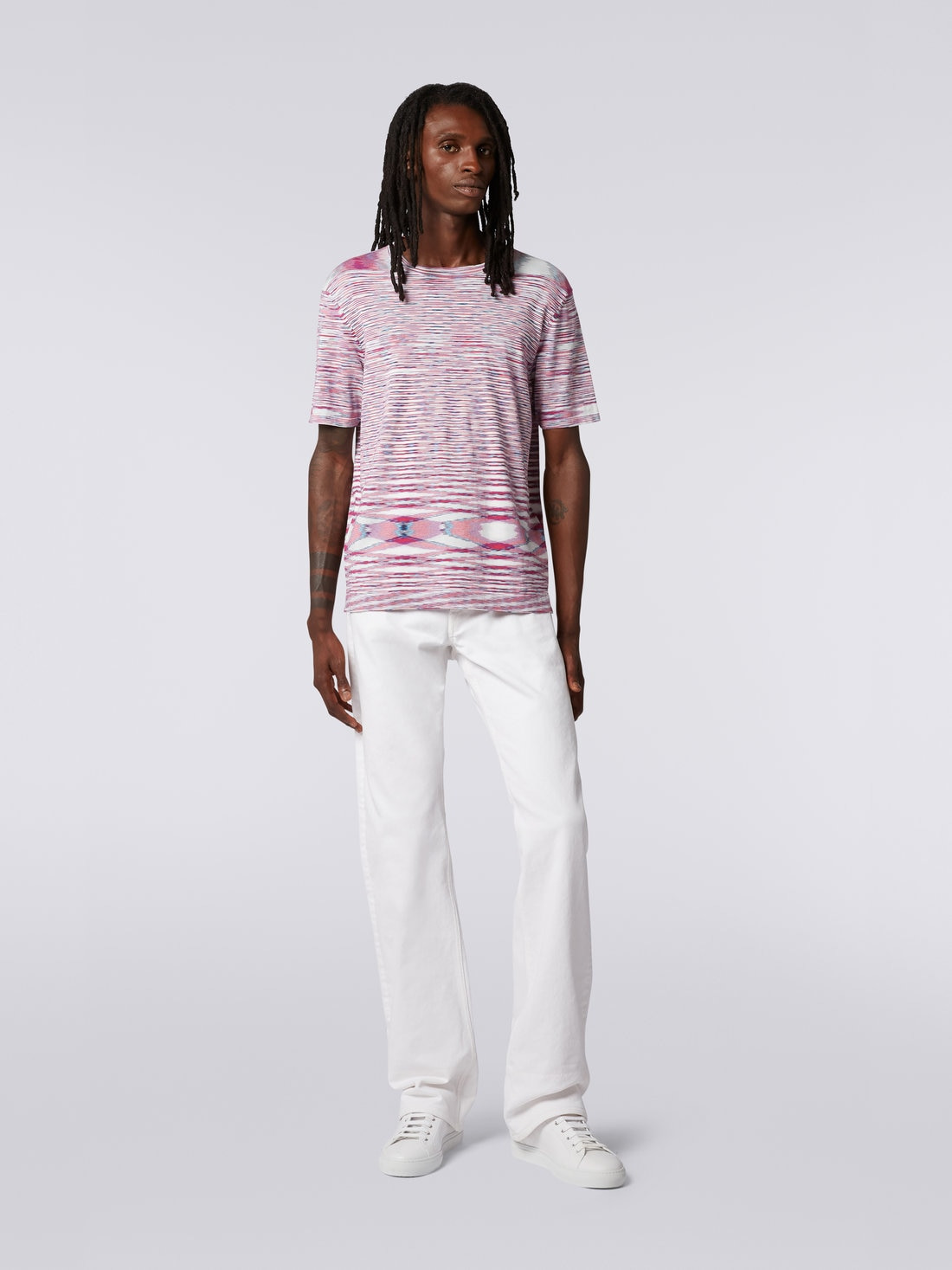 Slub cotton crew-neck T-shirt - 2