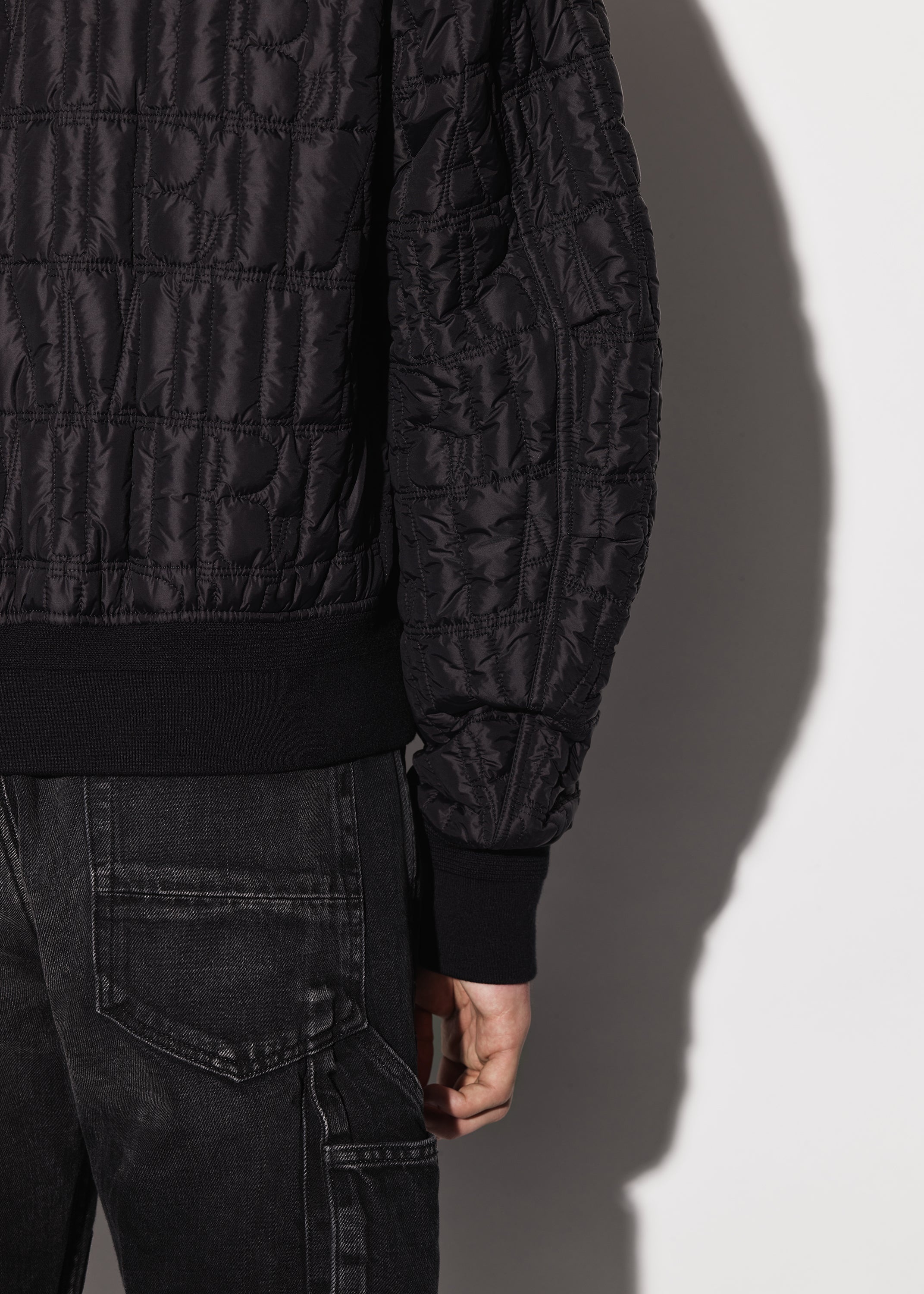 QUILTED AMIRI LOGO BOMBER - 10