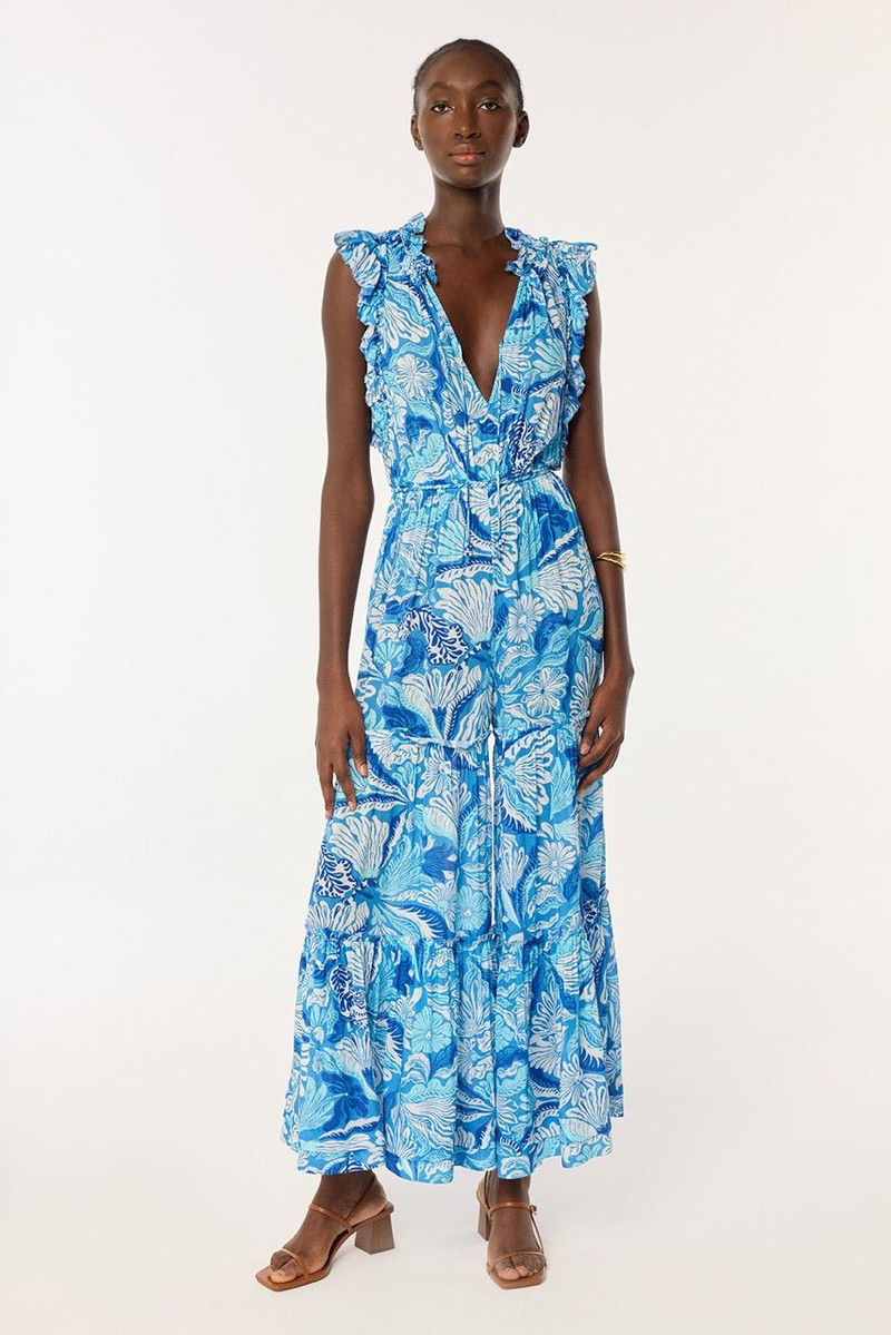 Long Jumpsuit Belene - Blue Tiger Lily 1
