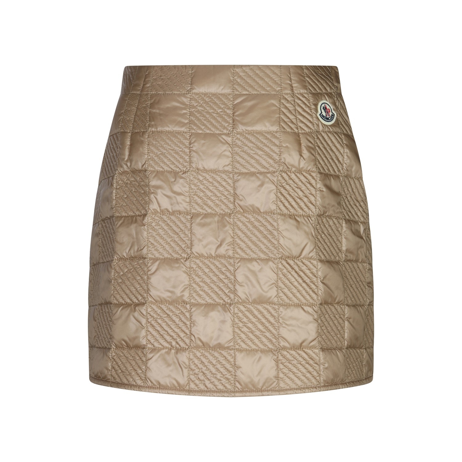 ミニスカート MONCLER Women Mini Skirts 093 2D000 01 788LM034 Beige Moncler Mini Gabardine A-Line Skirt - Beige | Editorialist