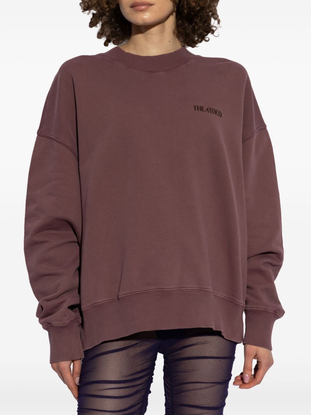 logo-embroidered sweatshirt - 3