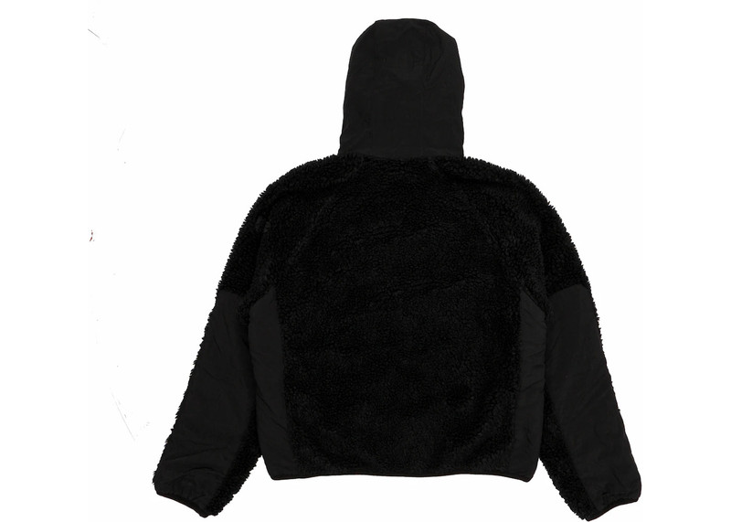Stüssy Stussy Sherpa Paneled Hooded Jacket Black outlook