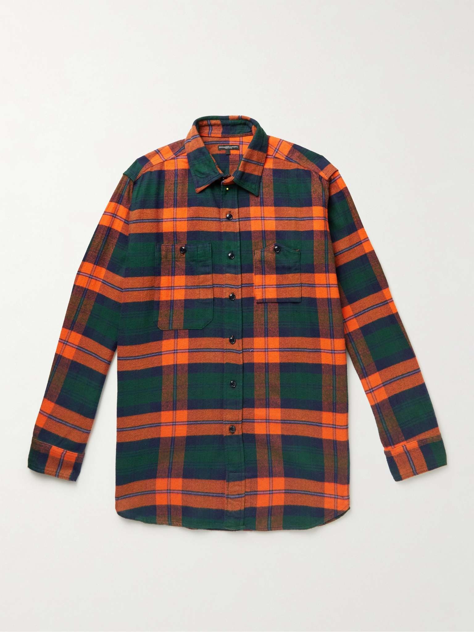 Brushed Checked Cotton-Flannel Shirt - 1