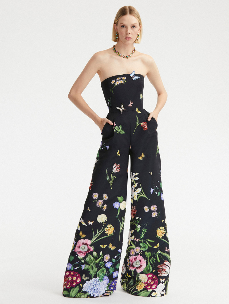 MULTI FLORAL FAILLE JUMPSUIT 1