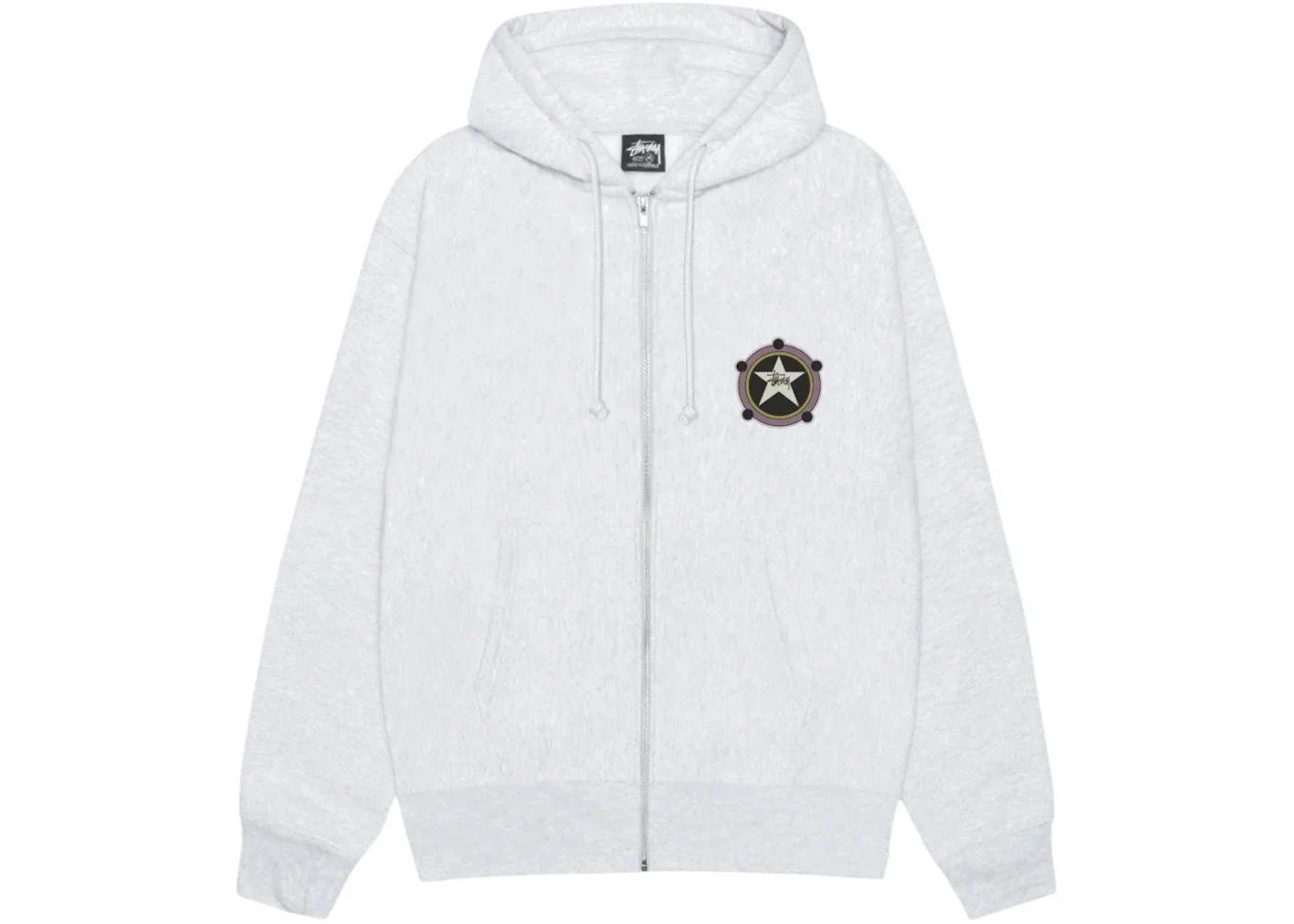 Stussy Ranger Zip Hoodie Ash Heather - 1