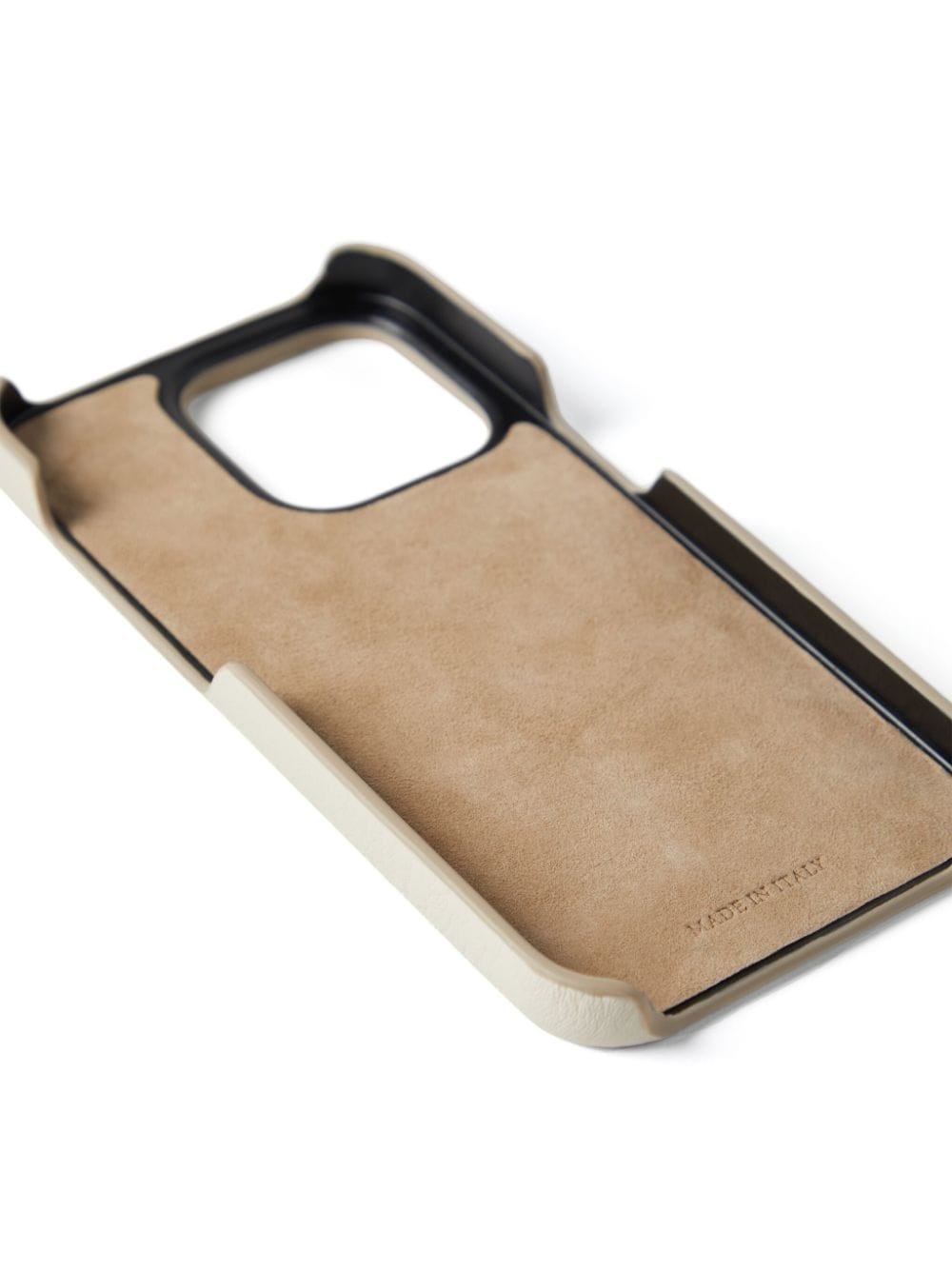 logo-debossed leather phone case - 2