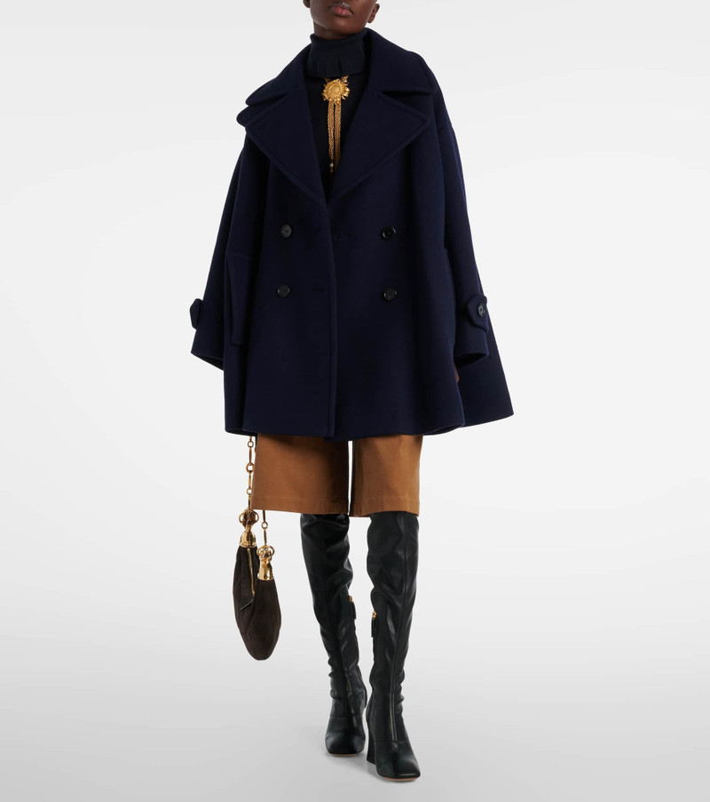 Chloé Double-breasted oversized wool-blend coat outlook