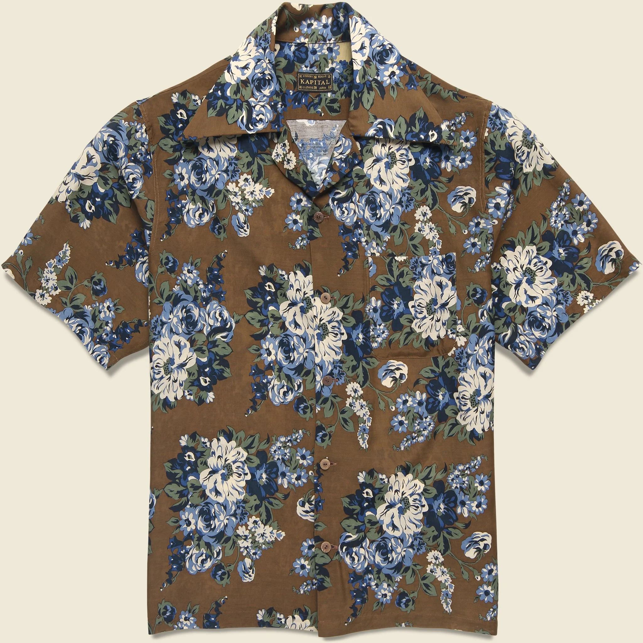 Wrangle Aloha Shirt - Brown - 1