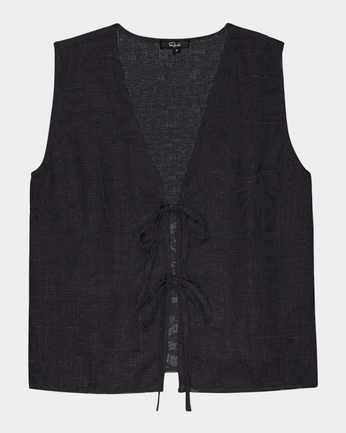 Oregon Linen Tie-Front Top - 1
