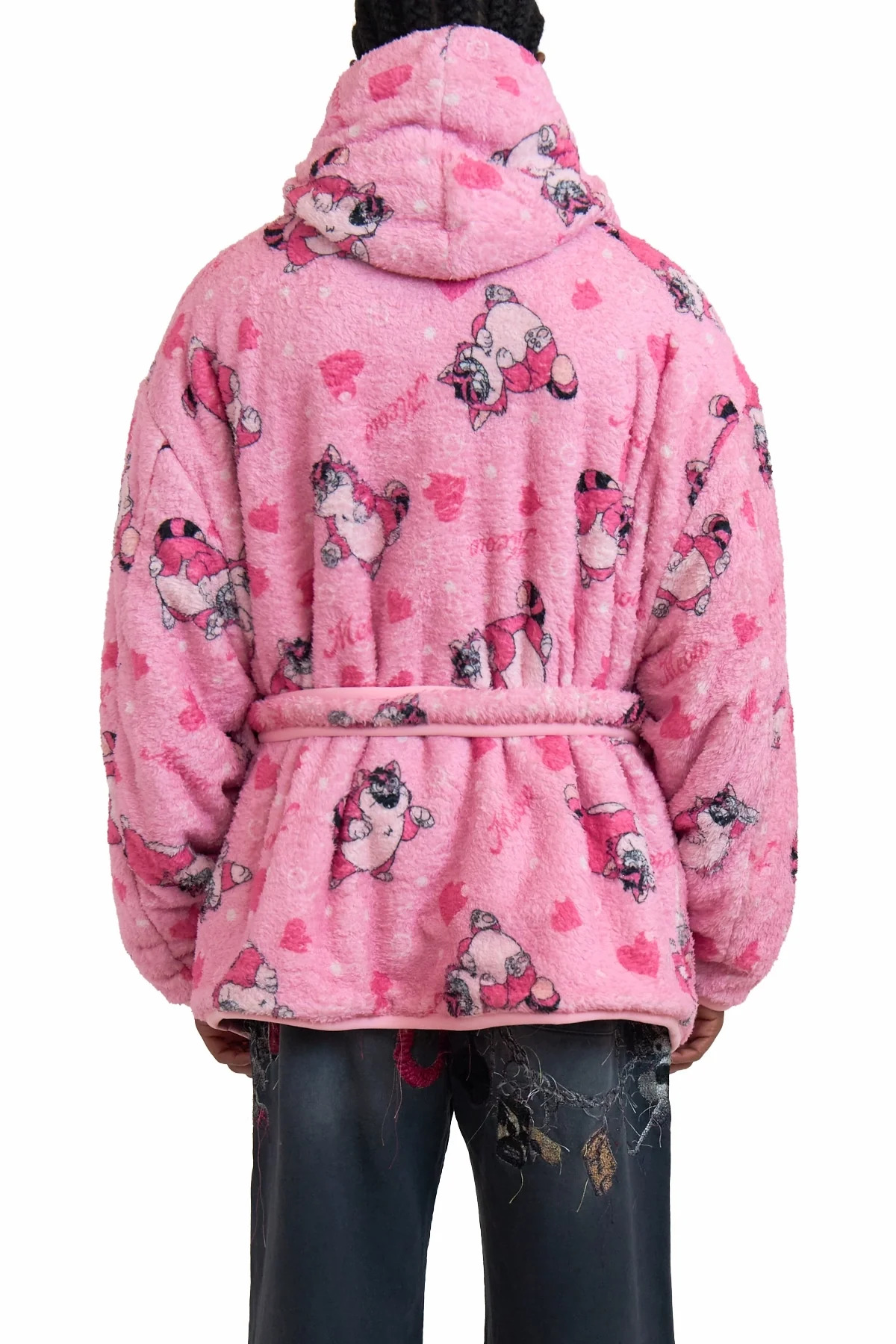 Doublet Cartoon Print Blanket Coat
 Pink - 5