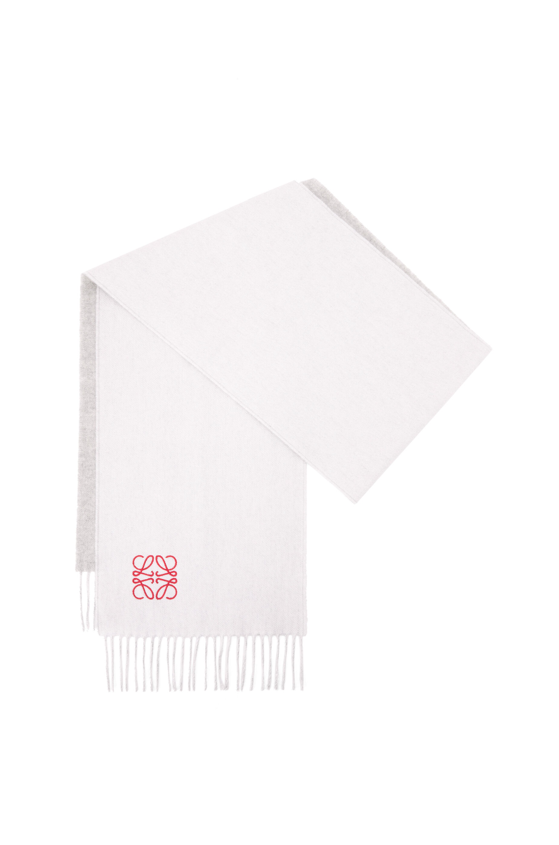 Bicolour scarf in wool and cashmere - 4