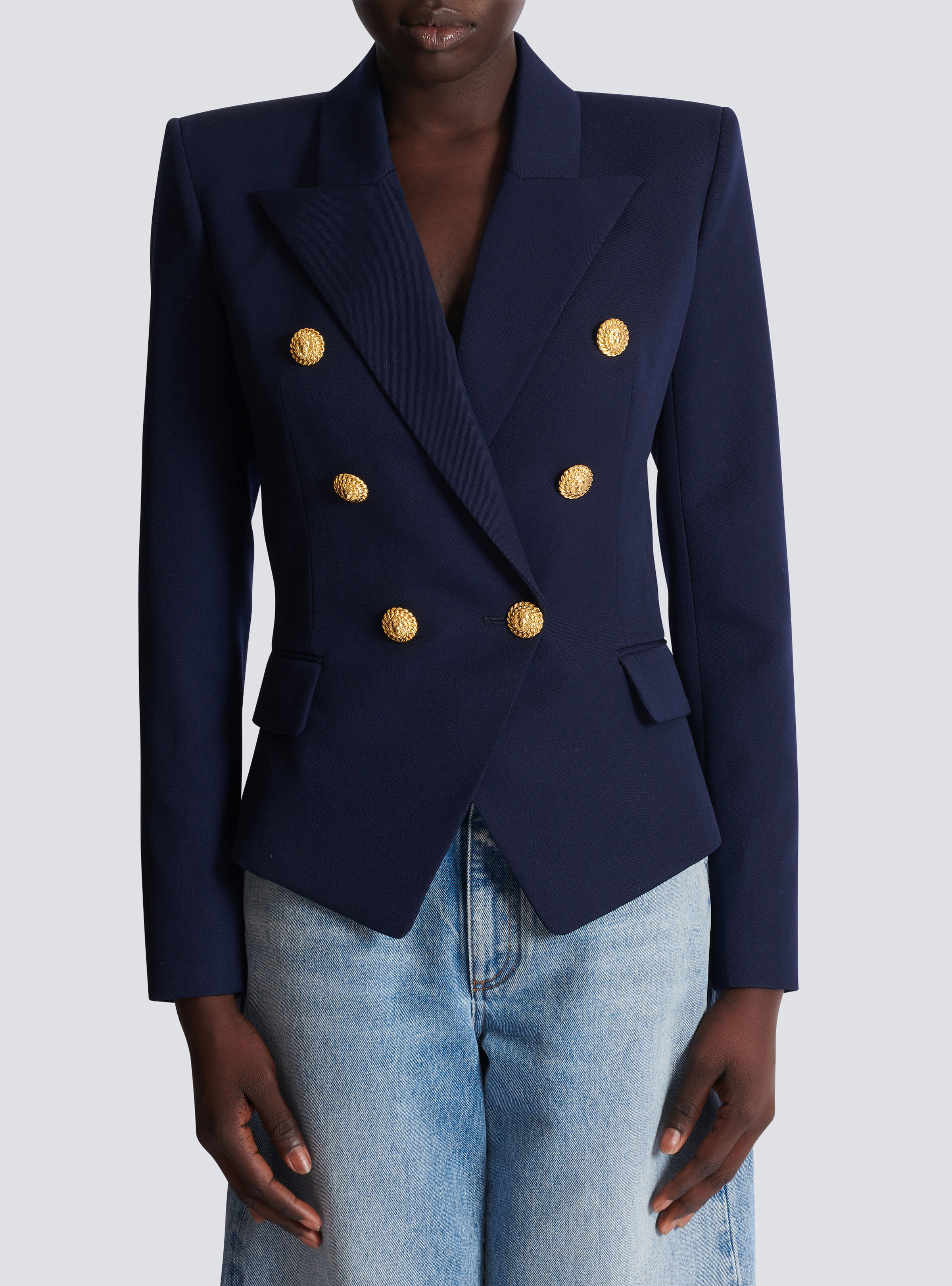 Fitted wool 6-button jacket - 5