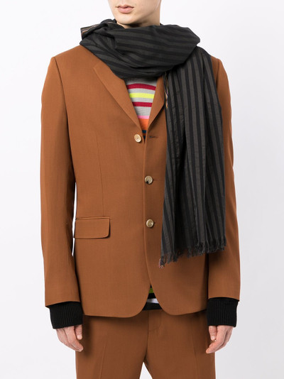 Paul Smith striped fringed scarf outlook