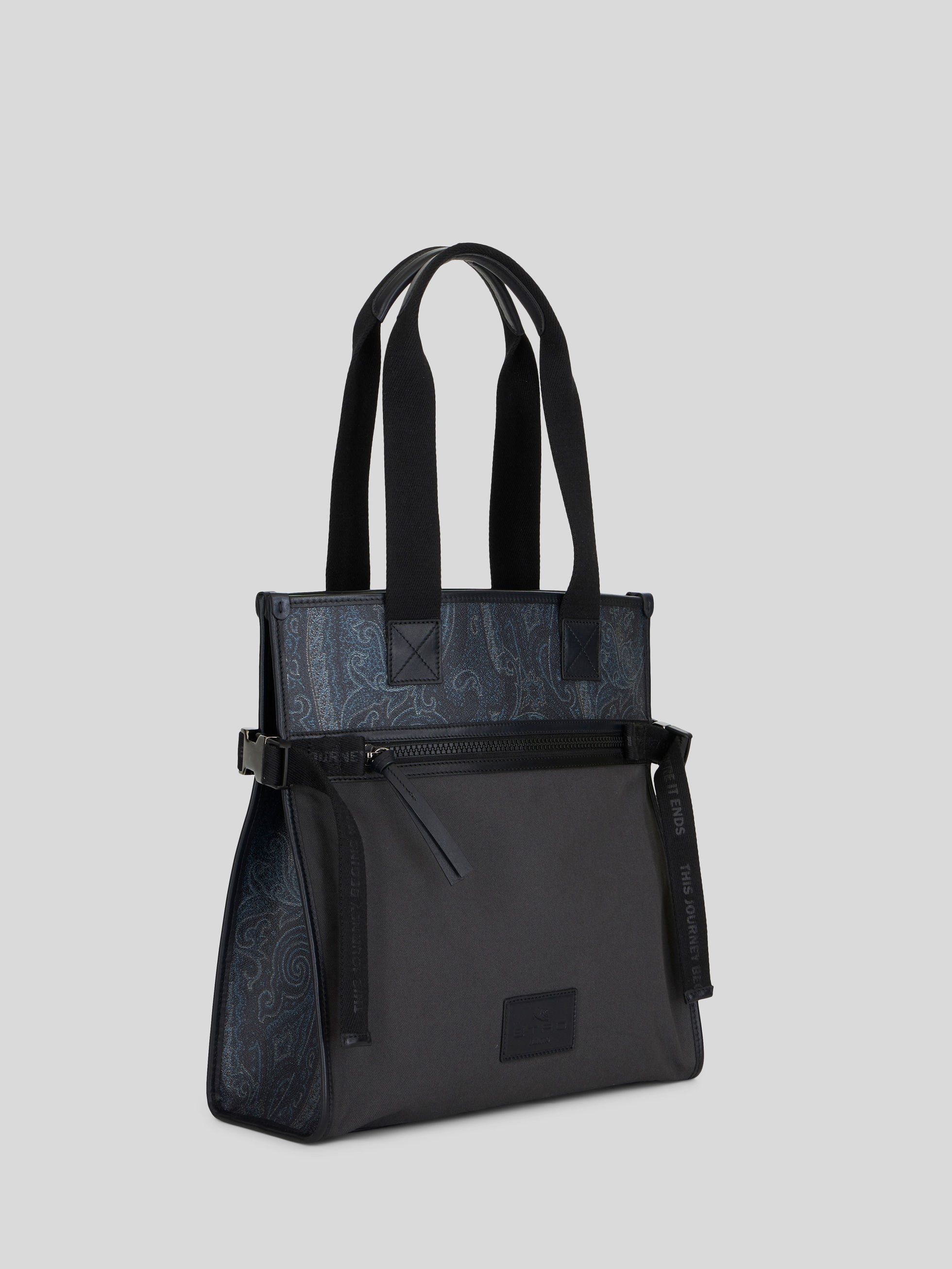 COLOUR BLOCK PAISLEY SHOPPING BAG - 5