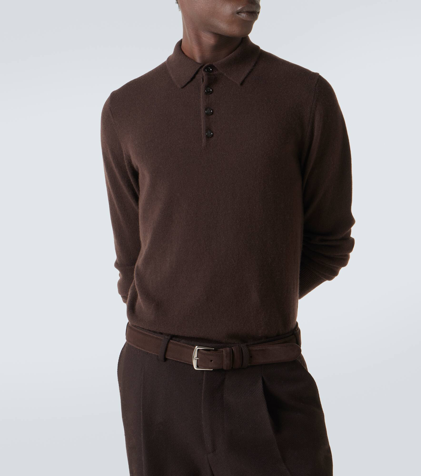 Cashmere polo sweater - 5
