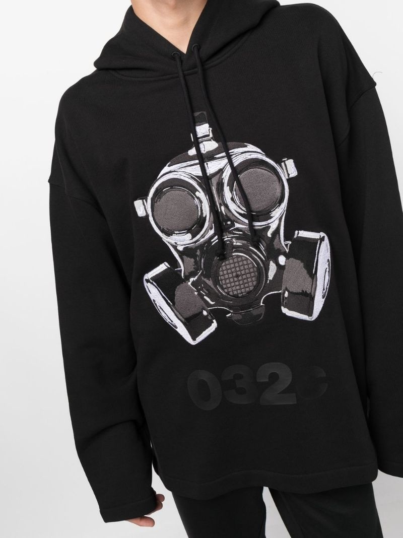 graphic-print drop-shoulder hoodie - 5