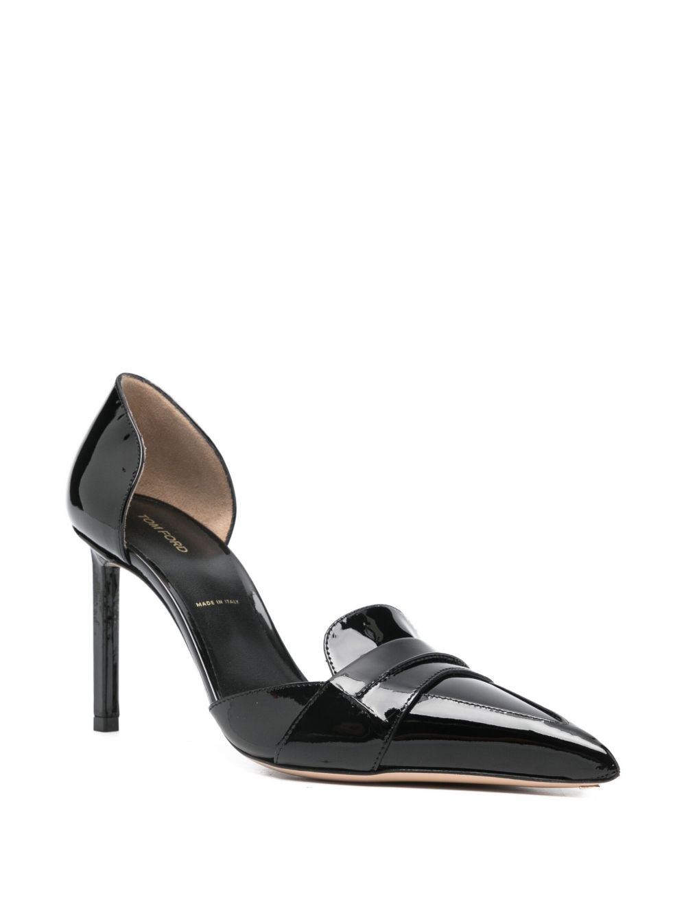leather heeled pumps - 2