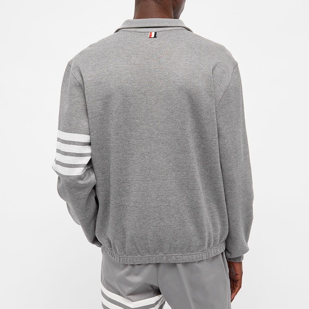 Thom Browne 4 Bar Half Zip Funnel Neck Sweat - 5