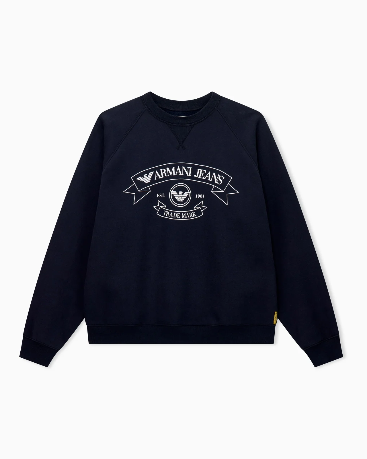 ARMANI JEANS PRINT JERSEY SWEATSHIRT - 1
