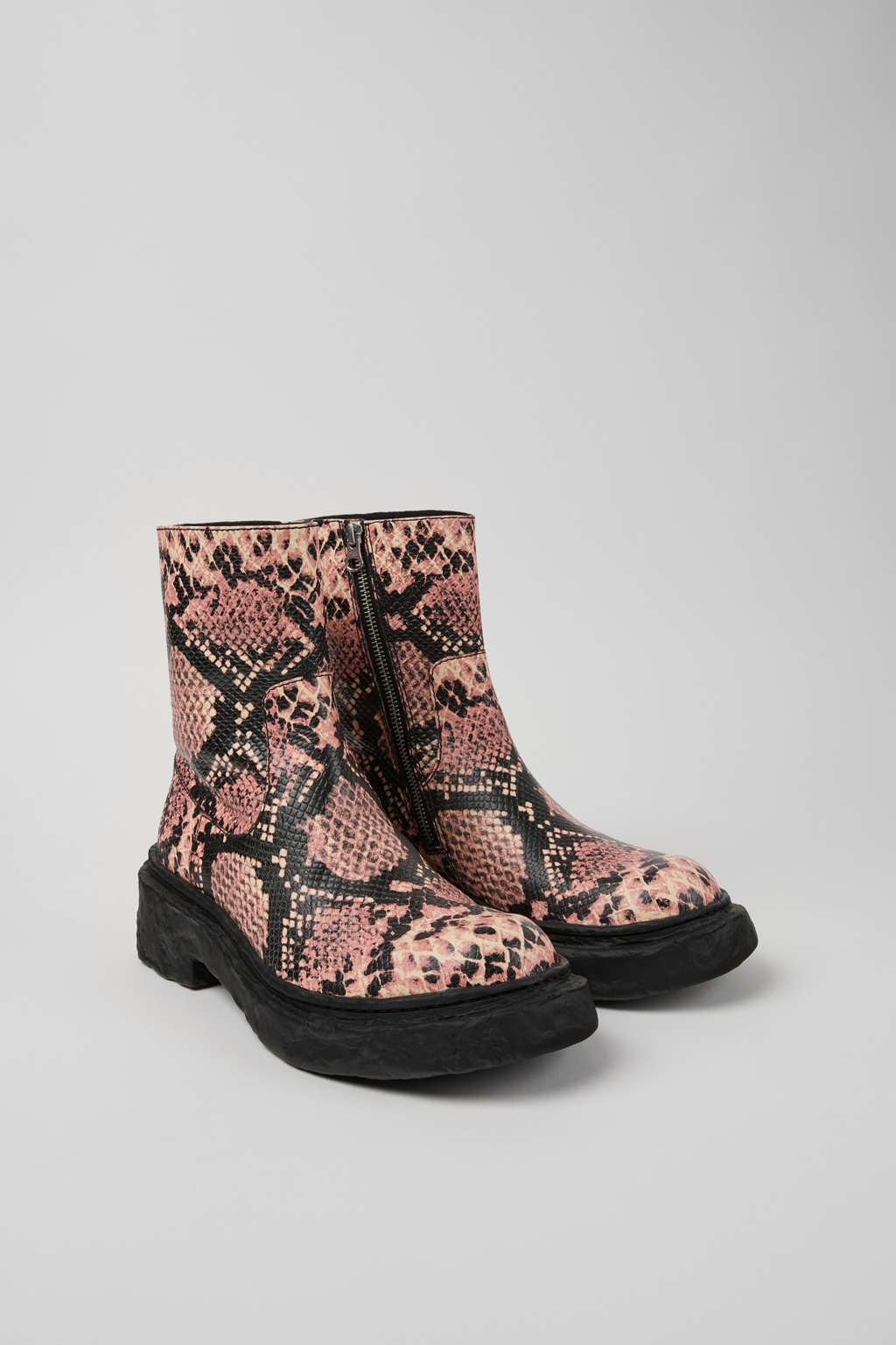 Multicolor Leather Boots - 2
