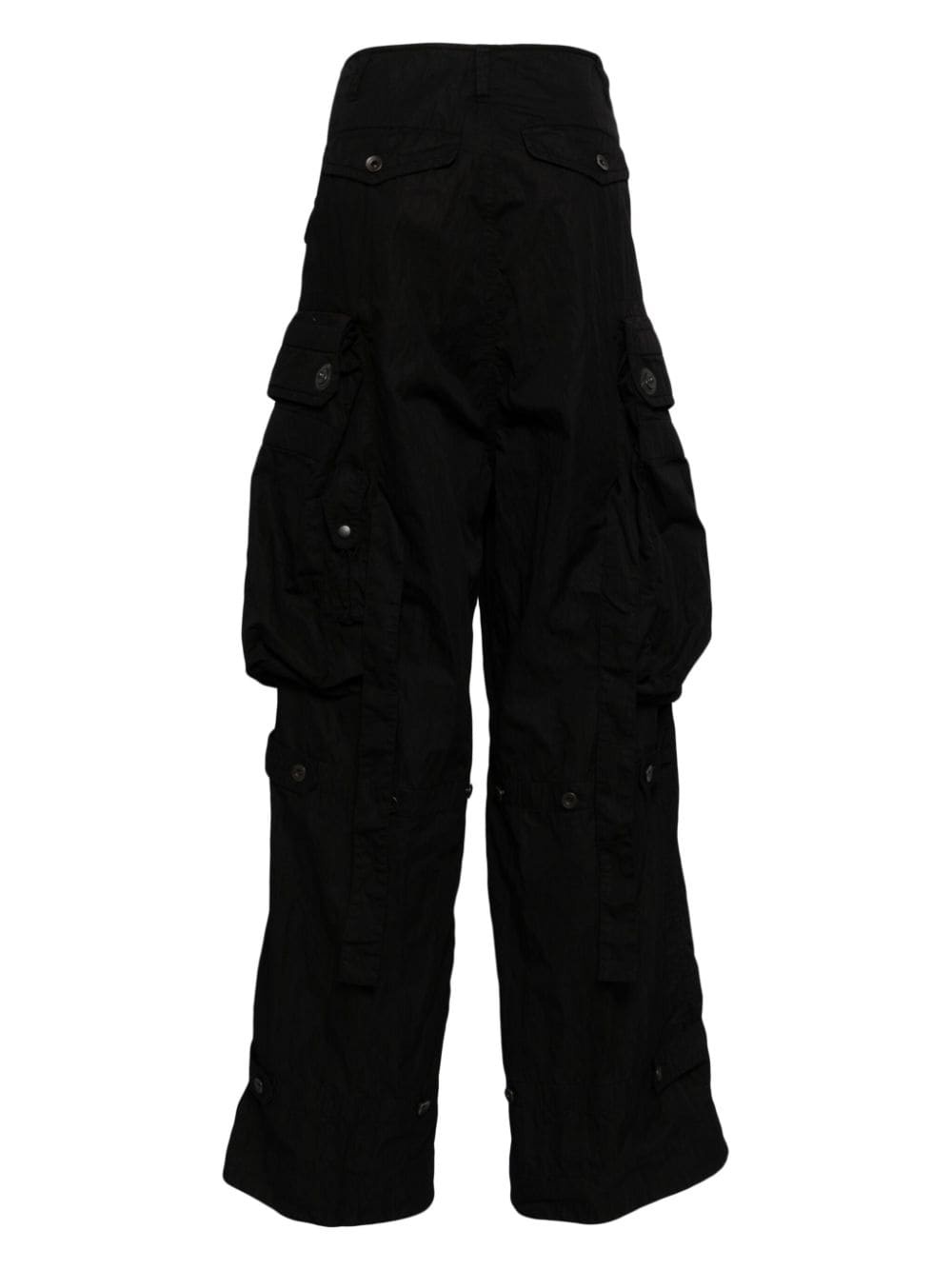 cargo cotton blend trousers - 2