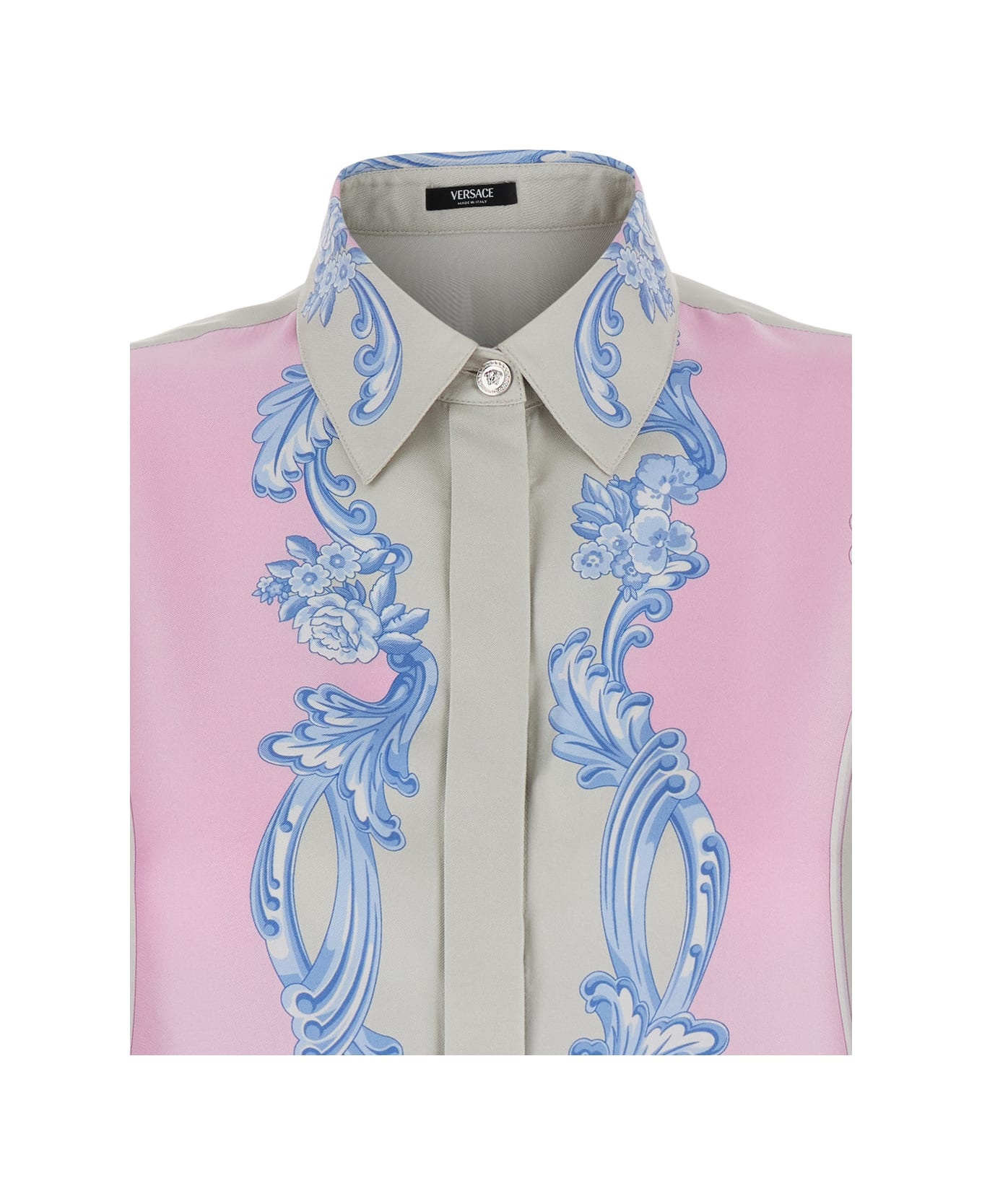 Pink Silk Shirt - 2