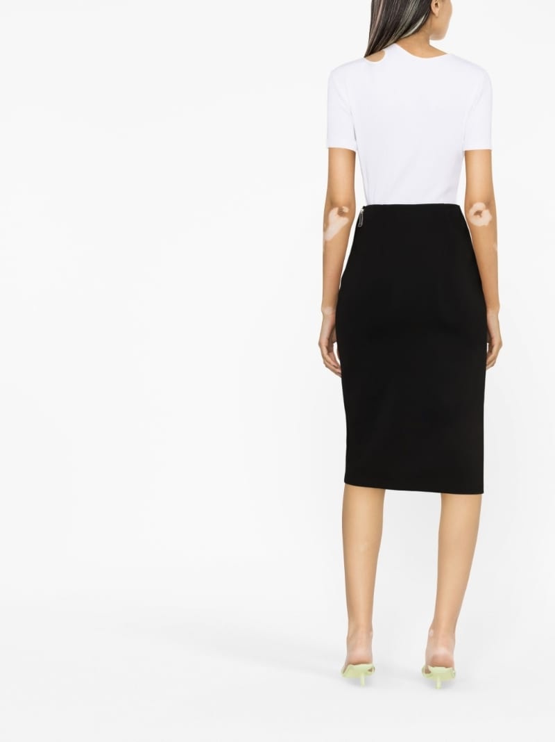 asymmetric midi skirt - 4