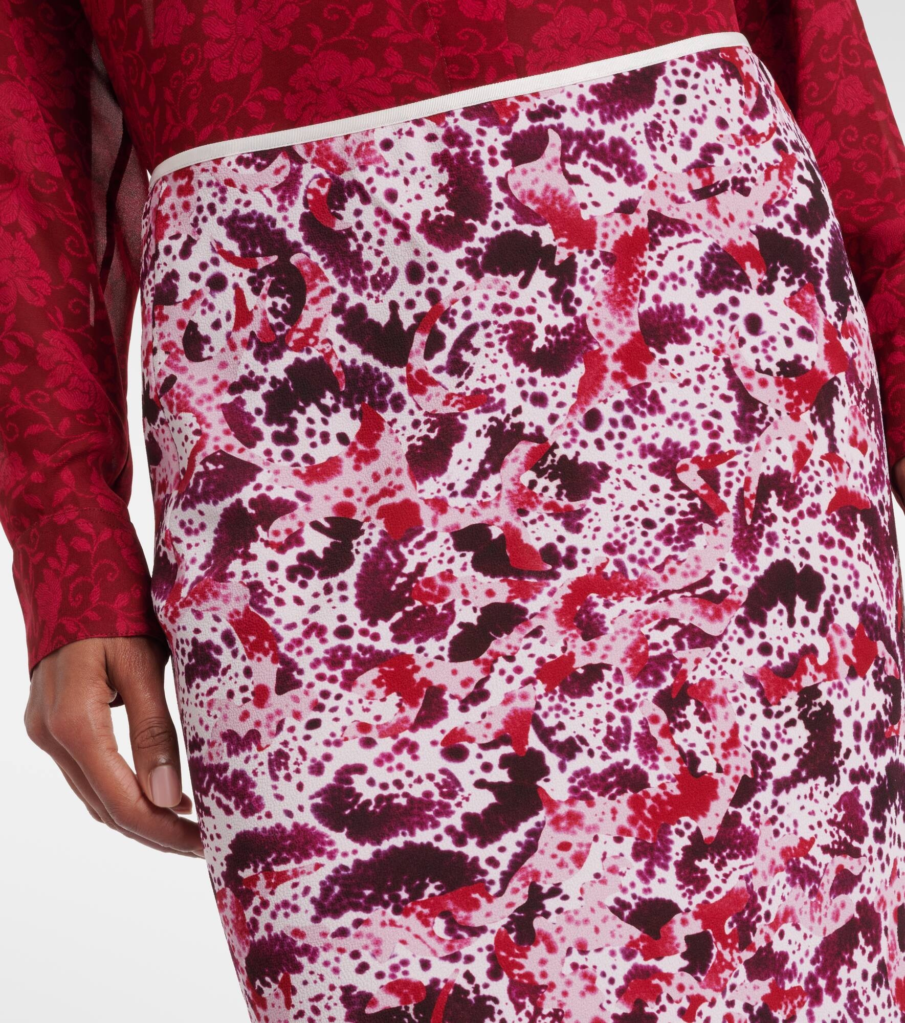 Floral pencil skirt - 4