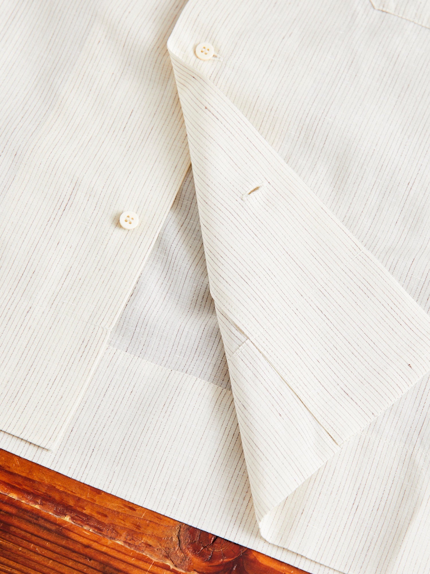 visvim Copa Shirt S/S in Santome Ivory | REVERSIBLE