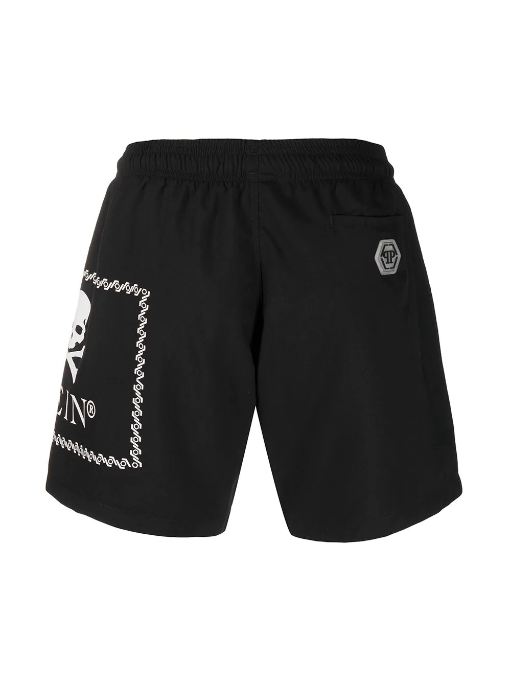 skull logo-print swim shorts - 2